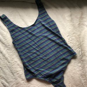 PACSUN basics striped bodysuit